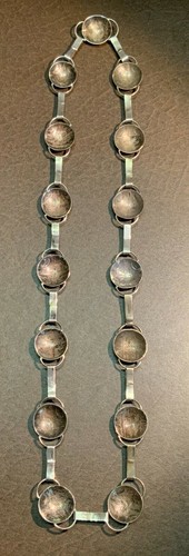 Concho Gürtel Glieder Stil Sterlingsilber 32" lang unsigniert - Bild 2 von 2