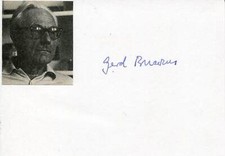 Gerd Bucerius autograph, German PUBLISHER, signed card Gerd Bucerius autograph, German PUBLISHER, signed card