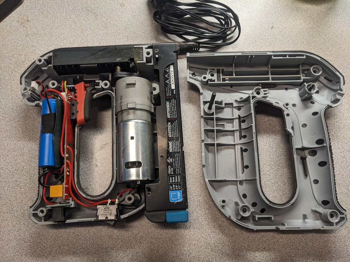 Arrow T50DCD Cordless Electric Staple Gun FOR PARTS OR REPAIR eBay