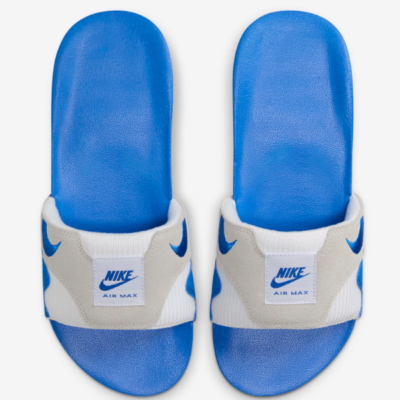 NIKE AIR MAX 1 SLIDE 28cm ホワイト/ロイヤルブルー Nike Air Max 1 Slide Slippers White Royal Blue FJ4007-100 Men's