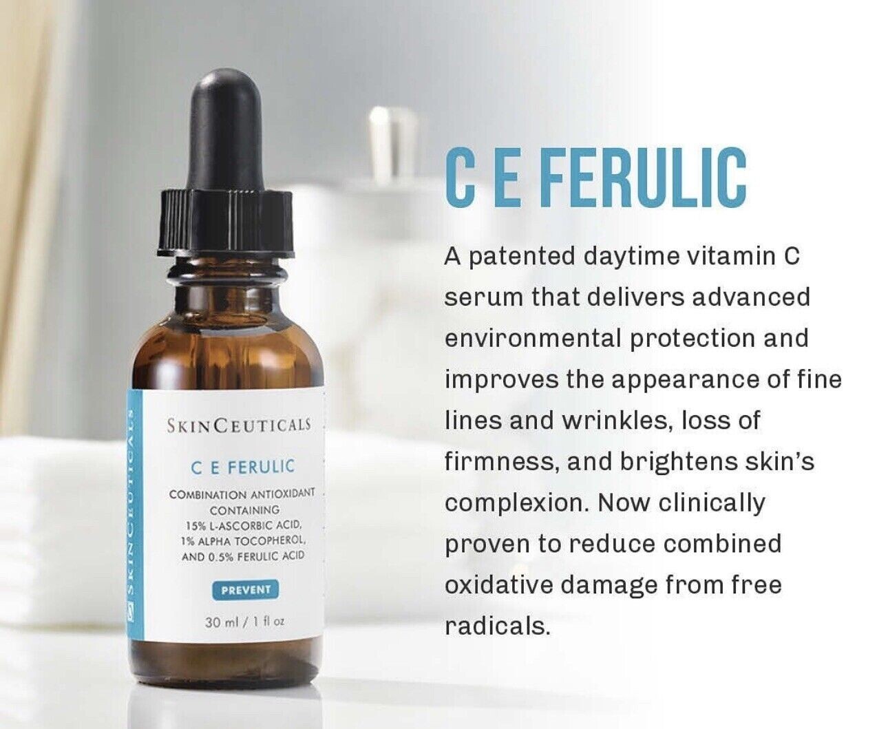 SkinCeuticals C E Ferulic Antioxidant Serum 1 fl oz NEW eBay