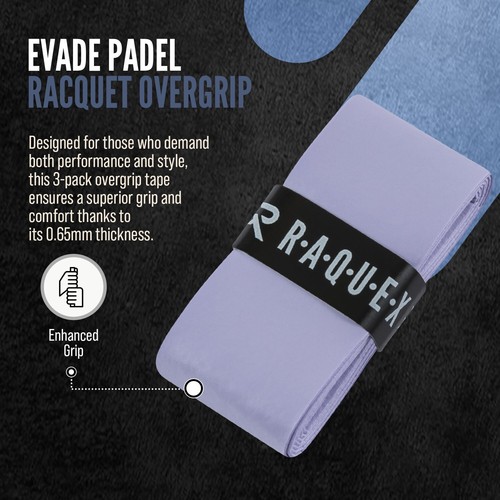 3 x Padel Racket White Pro Elite Overgrip Tape Tennis Handle Wrap Anti Slip - 第 4/10 張圖片