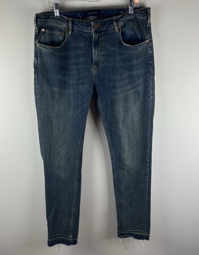 Scotch & Soda Jeans Men’s Size 36x32 Amsterdam Blauw Brown Skim X