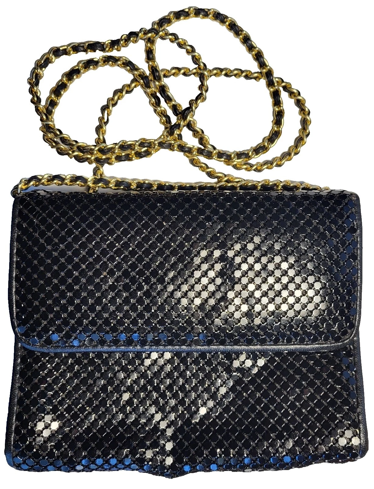 Bolsos, bolsos y estuches vintage de Whiting and Davis de la década de 1970