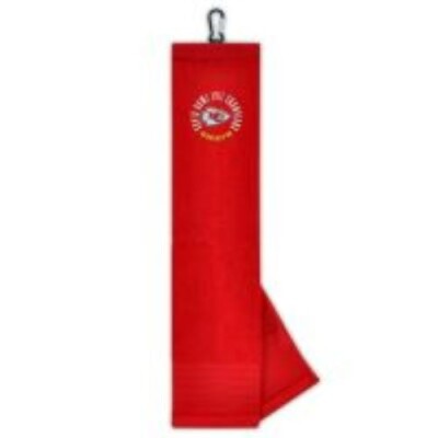 KANSAS CITY CHIEFS NFL TRI FOLD GOLF TOWEL RED MASTERS EASTER MARCH MADNESS