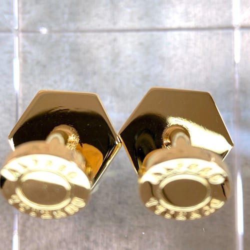 Gemelos Dunhill Cuero Marrón Acabado Dorado con Estuche - Imagen 7 de 11