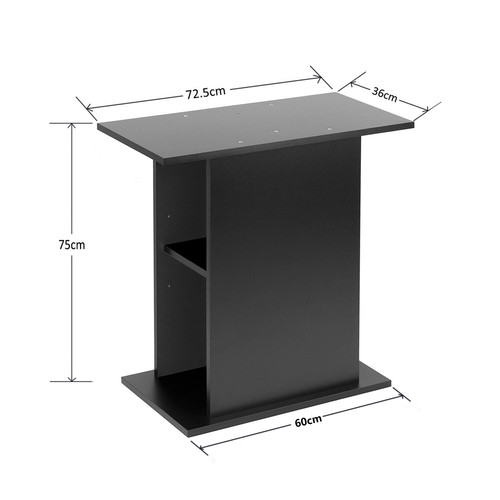 Fish Aquarium Stand Tropical Fish Tank Stand Home Floor Cabinet Black/white - Picture 28 of 31