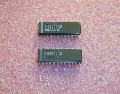 QTY (2) 100336DC NSC 24 PIN CERAMIC DIP 4 STAGE COUNTER SHIFT REGISTER NOS