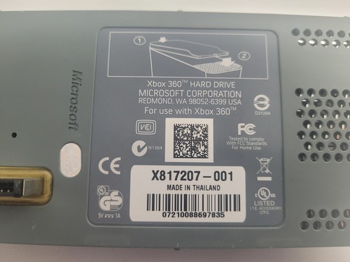 Genuine Tested OEM Microsoft Xbox 360 60GB Hard Drive HDD Gray - Picture 7 of 8