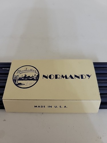 NOS Manhattan Normandy Unsharpened Blue #3760 4 12 Packs Pencils. Plus 9 Extra - Picture 3 of 7