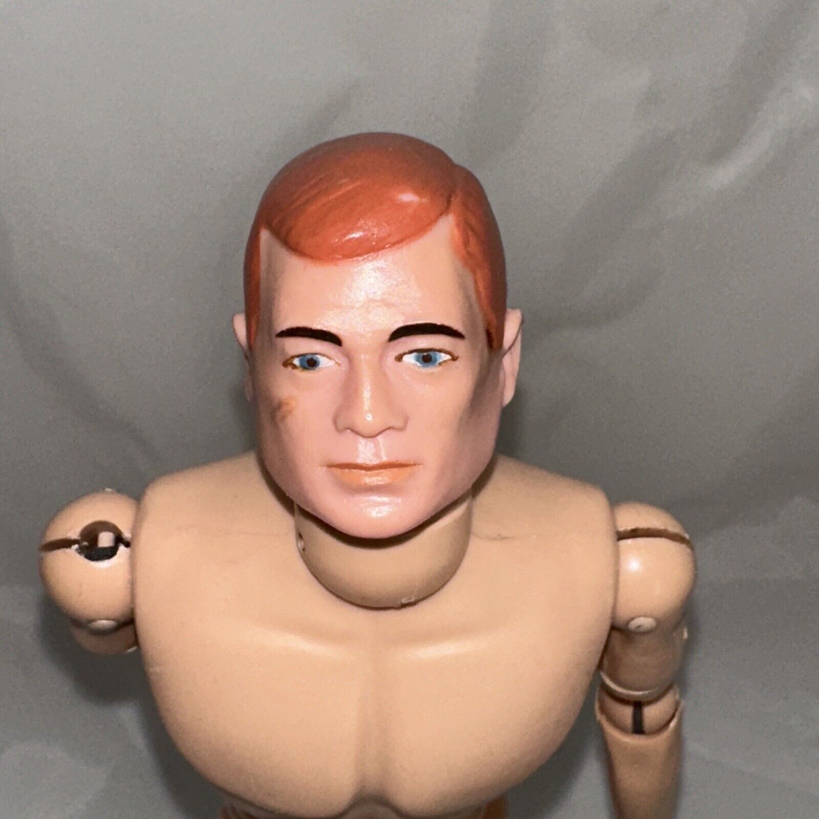 Vtg 1964 GI Joe Red Hair Nude TM Figure - Early Issue Slot Shoulder!