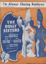 I'm Always Chasing Rainbows 1942 Vintage Sheet Music Dolly Sisters Betty Grable I'm Always Chasing Rainbows 1942 Vintage Sheet Music Dolly Sisters Betty Grable