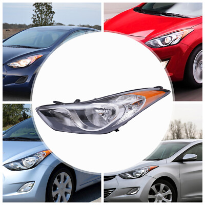 Headlight Headlamp Left Driver Side Fits for 2011 2012 2013 Hyundai Elantra 