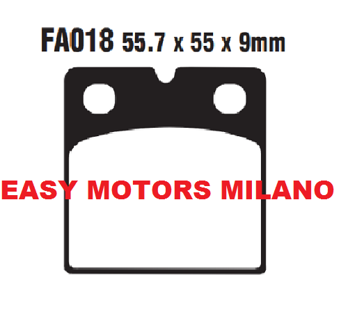 Paire Plaquette de Frein EBC Arrière FA018 BMW K1100RS 1100 1992>1996 - Photo 1/2