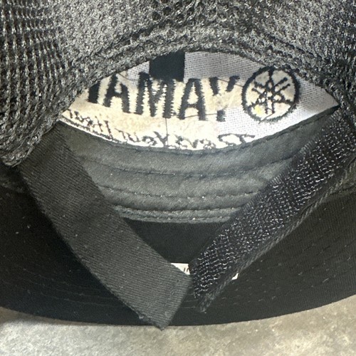 Yamaha Hat Mesh Trucker Cap Revs Your Heart Snapback Black Moto Blu Cru - Picture 11 of 12