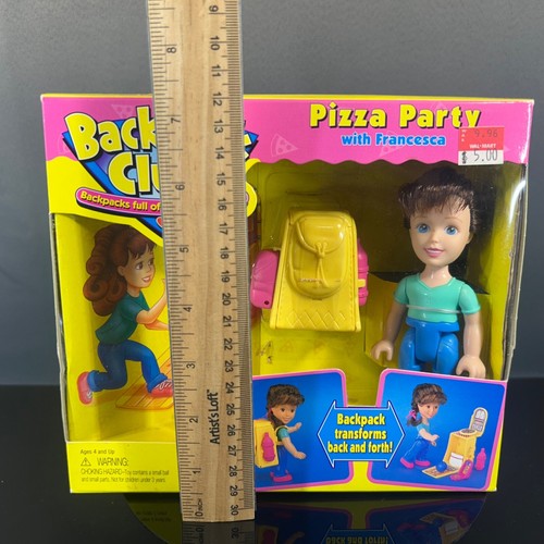 BackPack Club Pizza Party With Francesca 1998 Galoob Vintage Doll - Picture 4 of 17