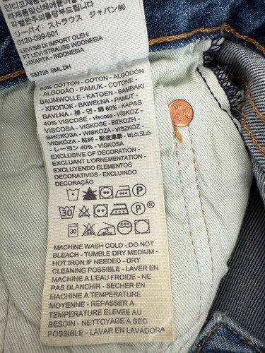Levi's Premium Men Circular 501 Original Fit Straight Leg Jeans 32x32 Blue NWT - Picture 11 of 15