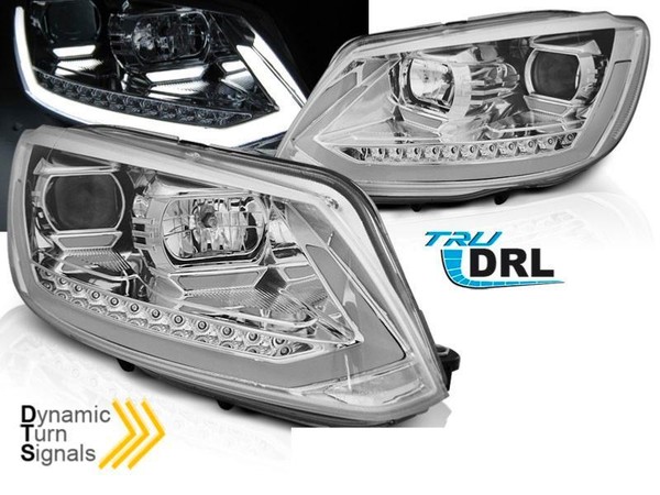 Scheinwerfer Paar VW Touran 2 10-15 LED DRL LTI Chrom-image