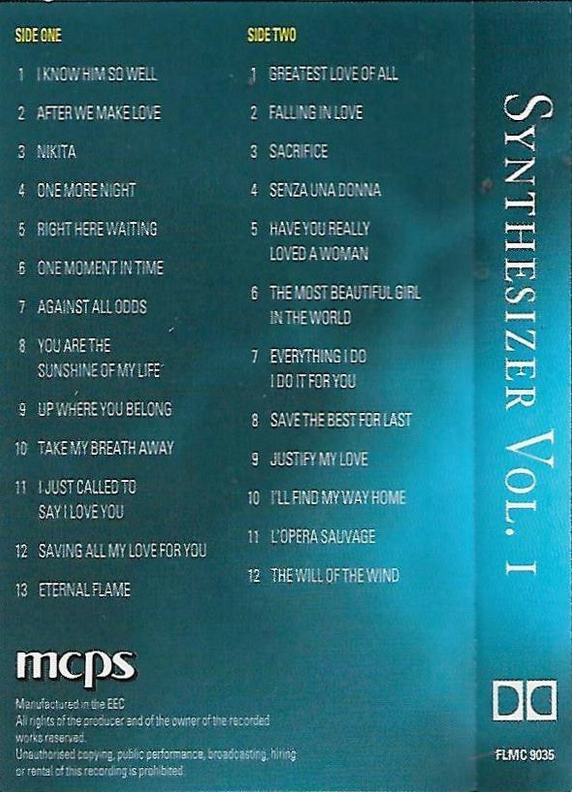 Synthesizer 100 Greatest Hits CASSETTE ONE ONLY ALBUM Electronic 25 TRACKS eBay