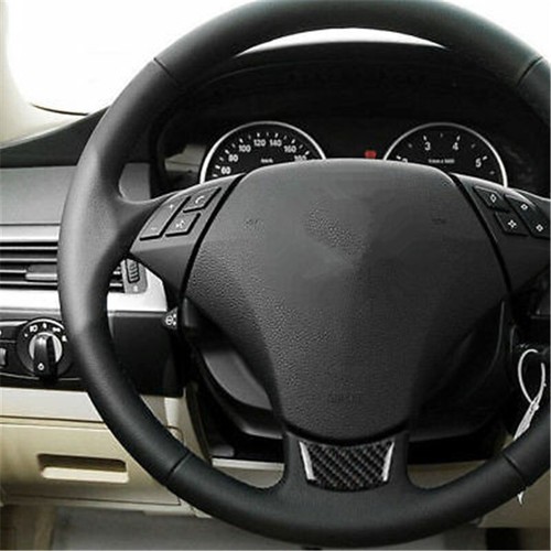 For BMW 5 Series E60 2004-2010 Carbon Fibre Steering Wheel Sticker Sports Style - Picture 3 of 11