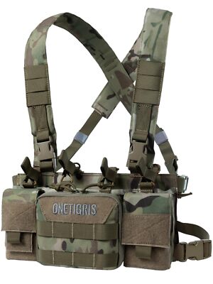 VULTURE Chest Rig, MOLLE Chest Rigs Tactical for Outdoor, Multicam