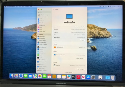 MacBook Pro 15" intel i7 7th 2.90GHz 16GB 512GB Logic Board 820-00928-A A1707 MB - Afbeelding 3 van 6