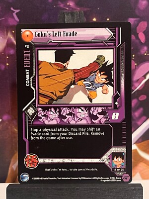 Dragon Ball GT TCG Goku's Left Evade 23 Lost Episodes Saga 1st Edition!