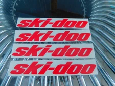4 pcs ski-doo , stickers vinyl decal autocollant