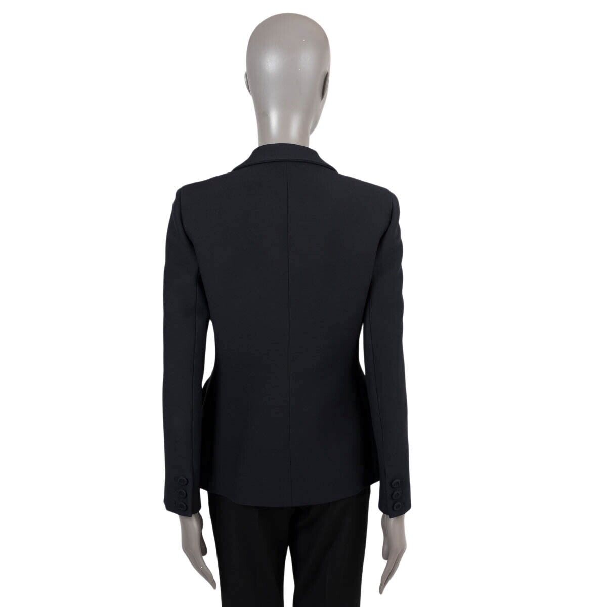 69868 auth CHRISTIAN DIOR black wool 30 MONTAIGNE BAR Jacket 69868 auth CHRISTIAN DIOR black wool 30 MONTAIGNE BAR Jacket