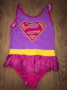 supergirl swimming costume