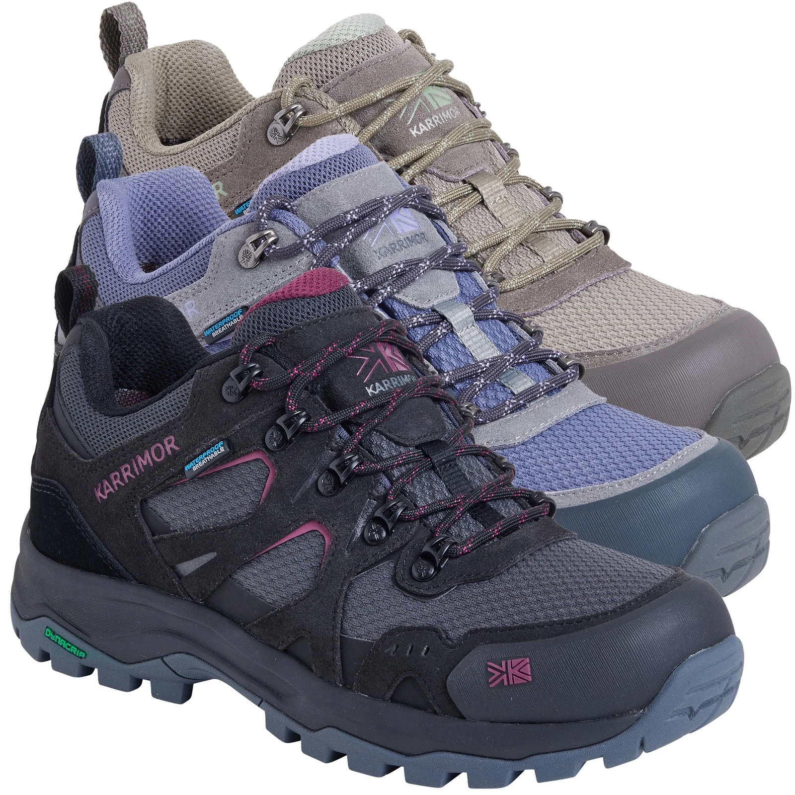 Womens Karrimor Bodmin Low 6 Waterproof Hiking Walking Trainers Sizes 4 to 8