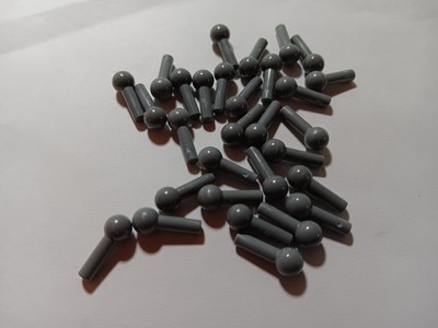 LEGO LOT OF 30 DARK BLUISH GRAY TOWBALL BAR 1L #22484