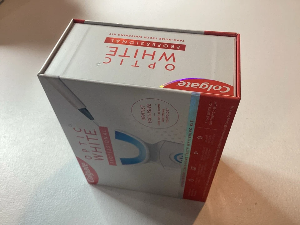 Kit para el hogar profesional Colgate Optic blanco esmalte seguro blanqueamiento dental caducidad 1_24 Foto 2 de 4