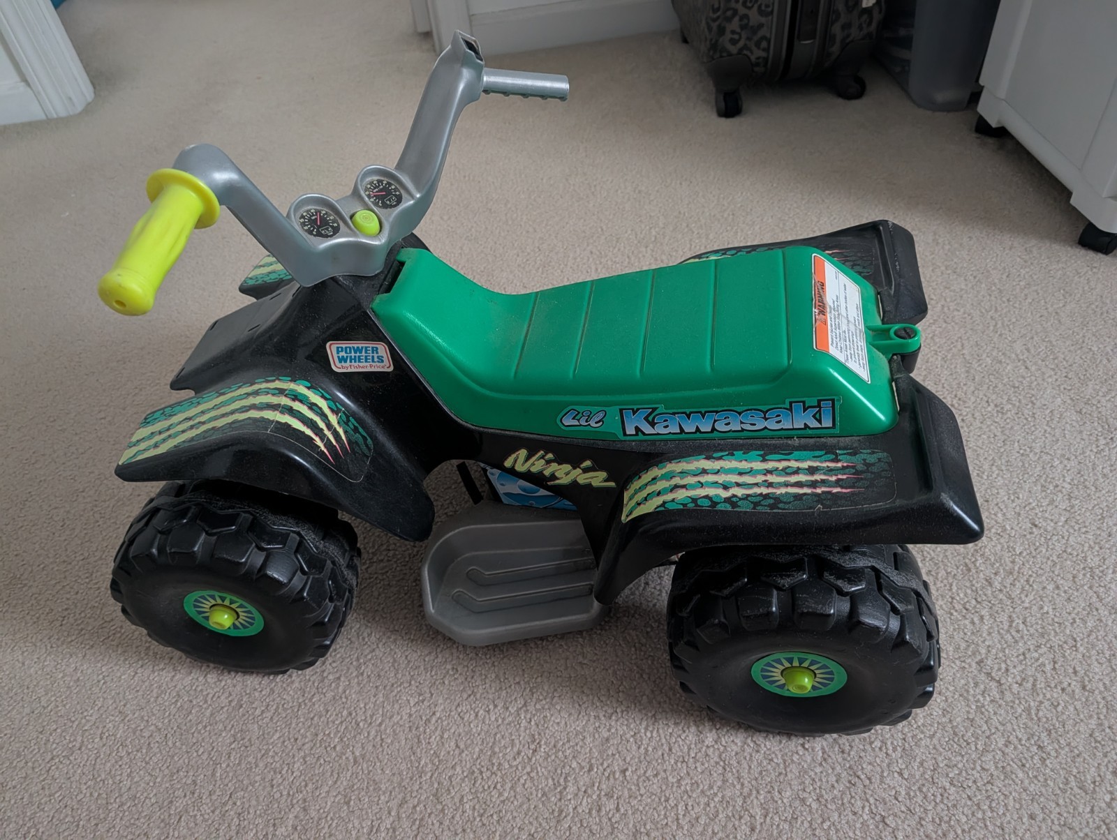 "lil Kawasaki" Ninja Powerwheels Atv (for Parts)