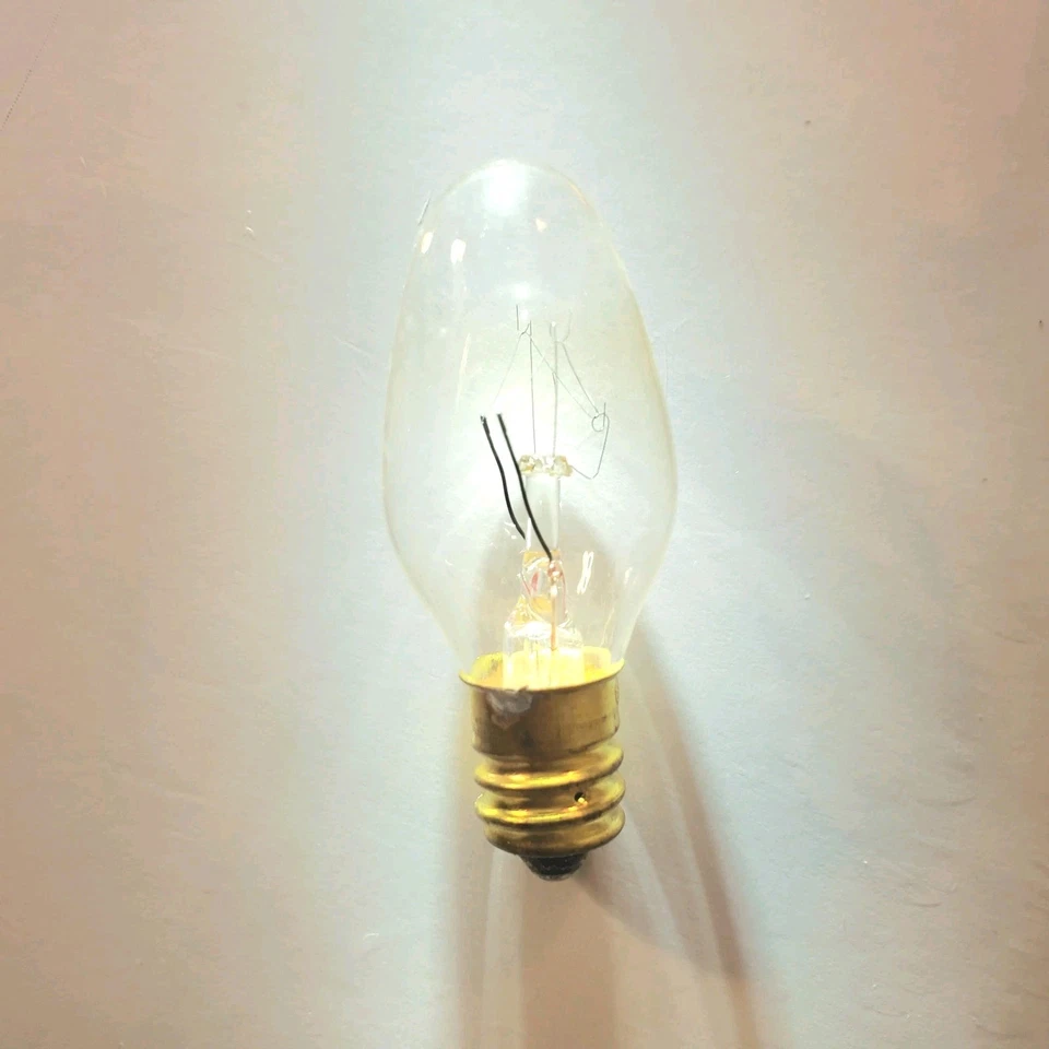 10 Vtg Bulbrite 7W 120V Clear Bulb Box o Bulbs OEM pn# 709107 Candle Night Light - Image 3 of 3