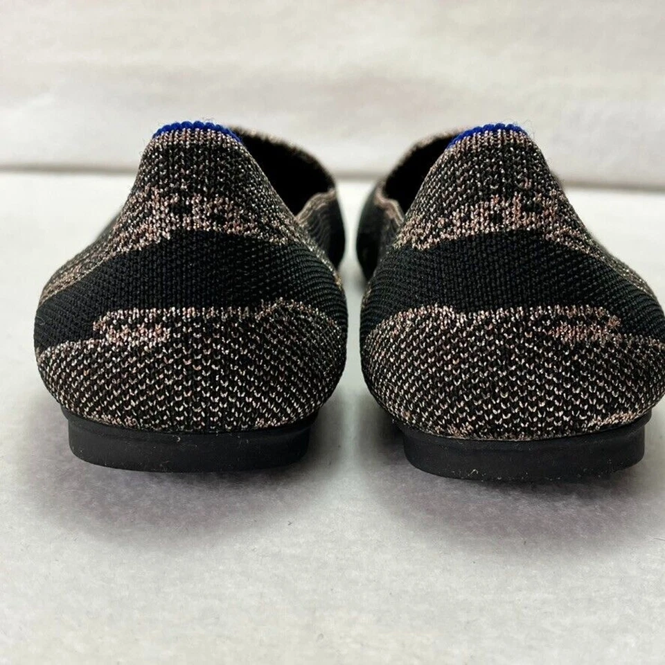 Rothy’s The Loafer Womens 7.5 Golden Shim Almond Toe Slip On Flats Shoes Textile - Image 3 of 4