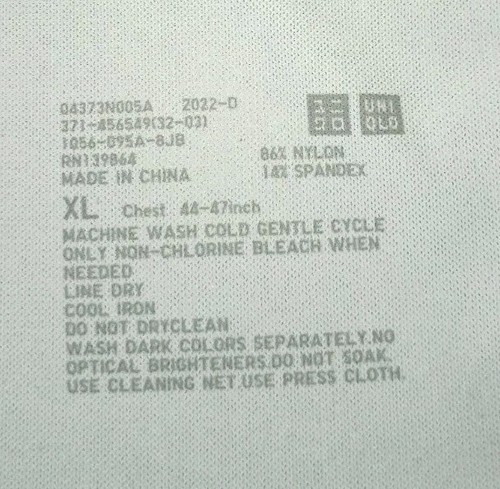 Uniqlo AIRism T Shirt Size XL Gray Short Sleeve Sheer - Picture 9 of 13