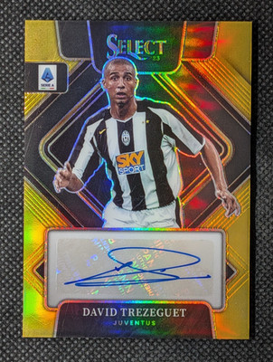 David Trezeguet 2022-23 Panini Select Serie A Gold Auto #/10