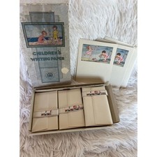 Unused Children's Stationery Art Deco Style Box  Sweet Nursery Graphics Eaton