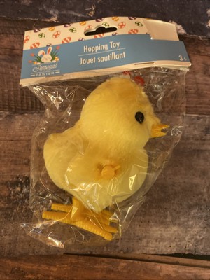 Plush Wind-Up Hopping Easter 4 Inch Yellow Chick Stuffed Toy - 9 available
