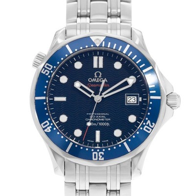 Omega Seamaster Diver 300 M 2541.80.00 41mm Blue Dial Steel Mens Watch