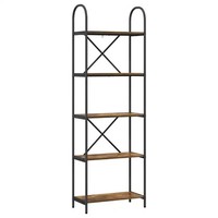 BüCherregal GeräUcherte Eiche 60X30X183 Cm Holzwerkstoff Standregal