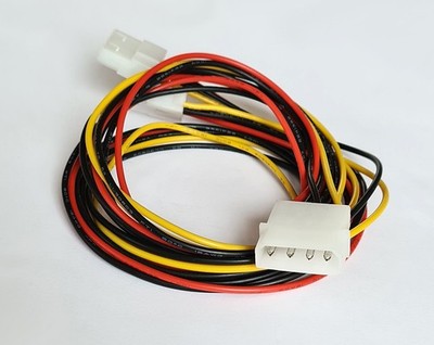 Molex 4-pin Split Y Adapter Cable 24'' 18 AWG