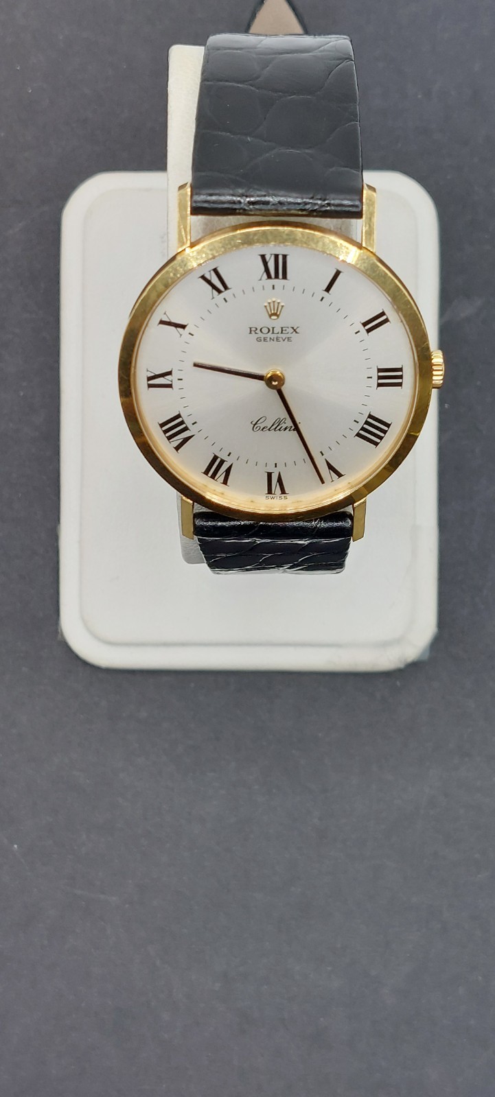 Vintage 18KT Mens Rolex Cellini 4112 Watch