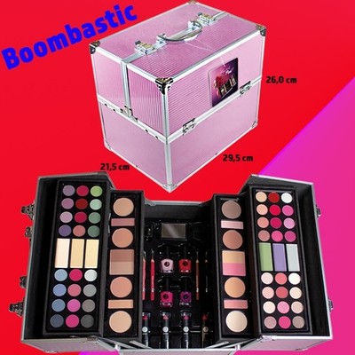  2K Beautykoffer gefüllt Schminkkoffer Schminkset Make-up Koffer 92-teilig 