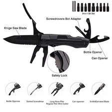 18-in-1 Multi Tool Knife Outdoor Survival Folding Pocket Pliers Screwdriver EDC