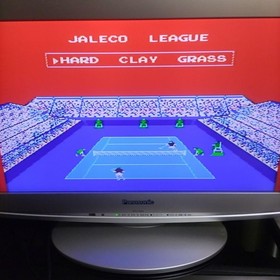 Moero!! Pro Tennis Famicom Cartridge Tested Used Japanese ver Jaleco Sports