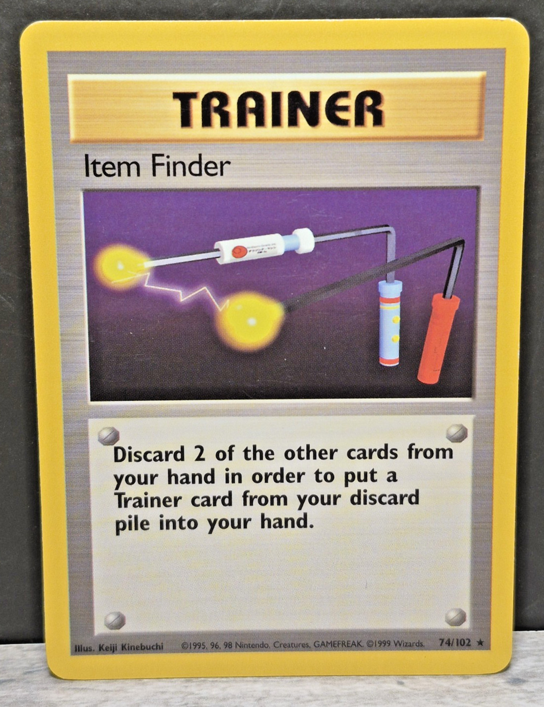Item Finder Base Set 74/102 Rare Trainer Pokemon Card TCG WOTC - NM
