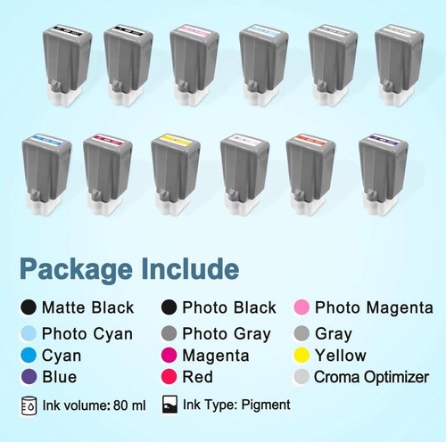 PFI-1000 12 Pack Ink Cartridges - Afbeelding 3 van 5