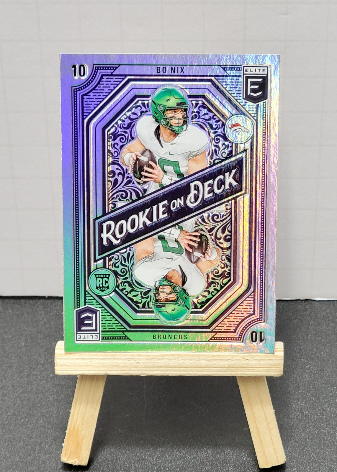 Bo Nix RC 2024 Panini Donruss Elite Football Rookie On Deck Insert #6